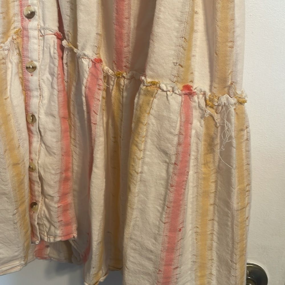 Free People Do It Again Mini Dress Candy Stripe L - Picture 8 of 8